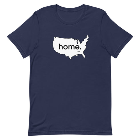 Home - On Map Of America Short-sleeve unisex t-shirt - Mainstream Freedom