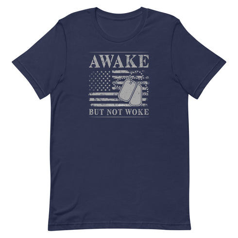 Awake But Not Woke Unisex t-shirt - Mainstream Freedom
