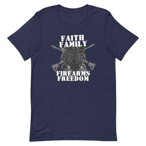 Faith Family Firearms Freedom Unisex t-shirt - Mainstream Freedom