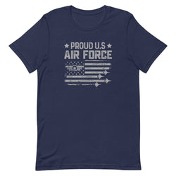 Proud US Air Force Unisex t-shirt - Mainstream Freedom