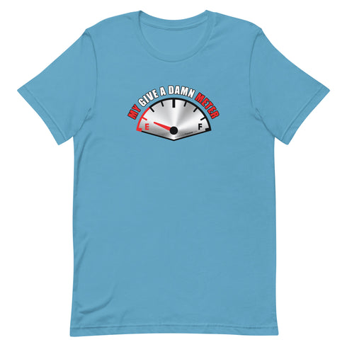 My Give A Damn Meter Short-sleeve unisex t-shirt - Mainstream Freedom