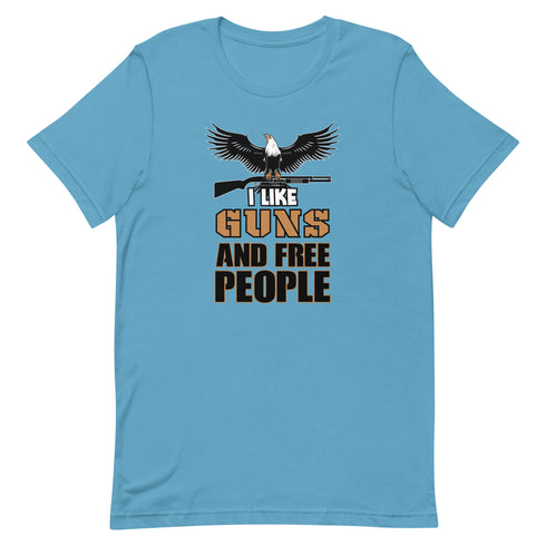 I Like Guns and Free People Short-sleeve unisex t-shirt - Mainstream Freedom