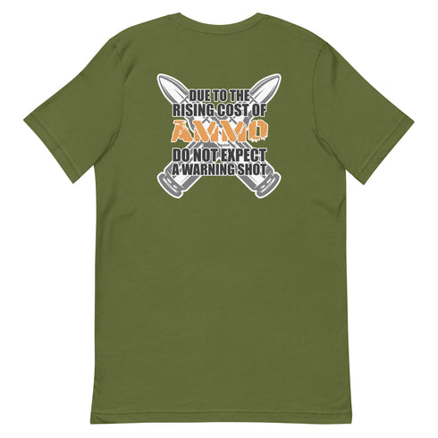 Rising Cost of Ammo Short-sleeve unisex t-shirt - Mainstream Freedom