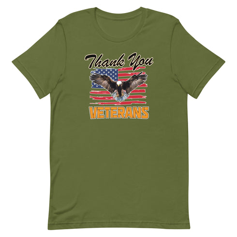 Thank You Veterans Short-sleeve unisex t-shirt - Mainstream Freedom