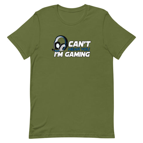 Can't Hear You I'm Gaming Short-sleeve unisex t-shirt - Mainstream Freedom
