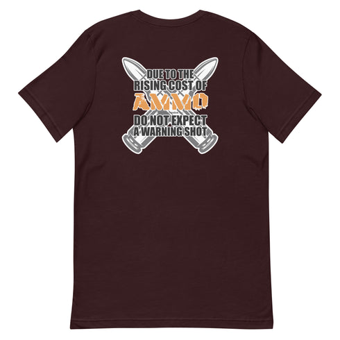 Rising Cost of Ammo Short-sleeve unisex t-shirt - Mainstream Freedom