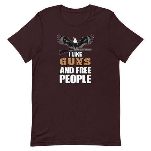 I Like Guns and Free People Short-sleeve unisex t-shirt - Mainstream Freedom