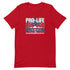 Pro-Life Pro-God Pro-Gun Short-sleeve unisex t-shirt - Mainstream Freedom
