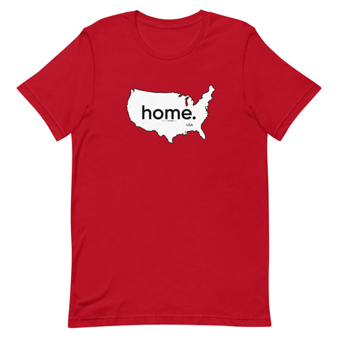 Home - On Map Of America Short-sleeve unisex t-shirt - Mainstream Freedom