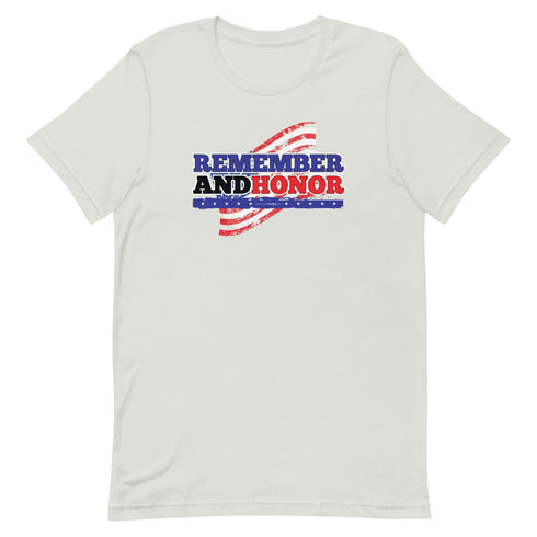 Remember And Honor Memorial Day Short-sleeve unisex t-shirt - Mainstream Freedom