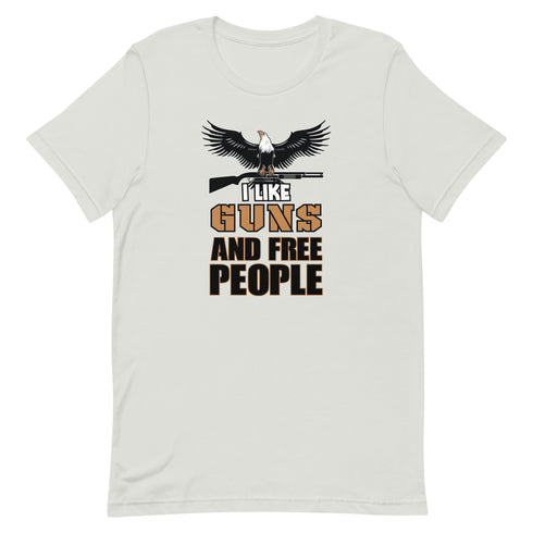 I Like Guns and Free People Short-sleeve unisex t-shirt - Mainstream Freedom