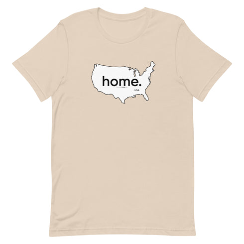 Home - On Map Of America Short-sleeve unisex t-shirt - Mainstream Freedom