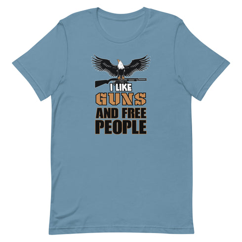 I Like Guns and Free People Short-sleeve unisex t-shirt - Mainstream Freedom