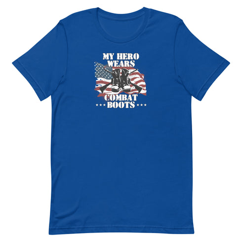 My Hero Wears Combat Boots Pro Military Patriotic t-shirt - Mainstream Freedom