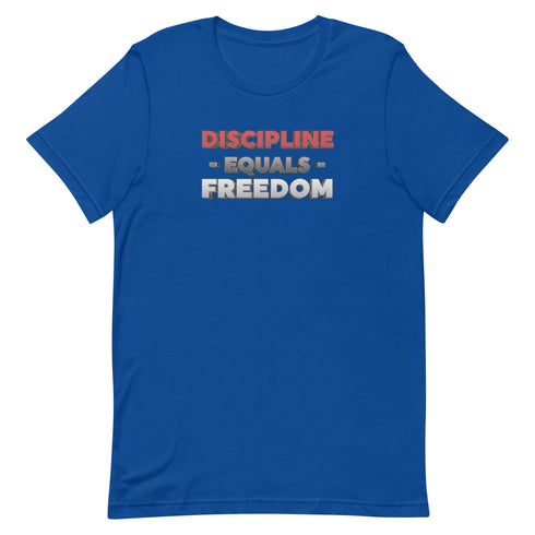 Discipline Equals Freedom Unisex t-shirt - Mainstream Freedom