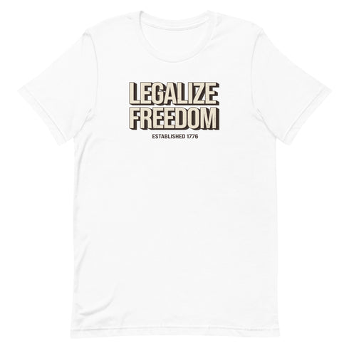 Legalize Freedom Unisex t-shirt - Mainstream Freedom