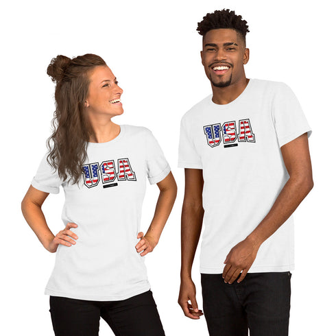 USA Short-sleeve unisex t-shirt - Mainstream Freedom