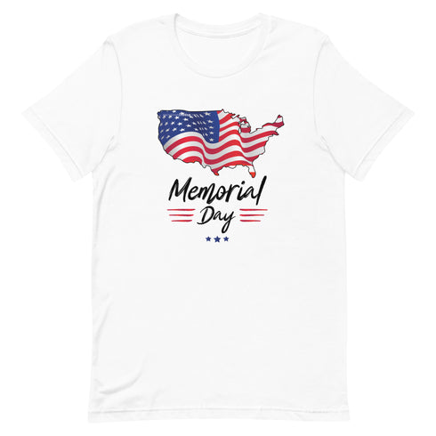 Memorial Day American Flag Short-sleeve unisex t-shirt - Mainstream Freedom