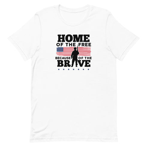 Home Of The Free Because Of The Brave Memorial Day Short-sleeve unisex t-shirt - Mainstream Freedom