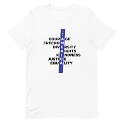 A.M.E.R.I.C.A. Short-sleeve Patriotic t-shirt - Mainstream Freedom
