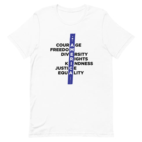 A.M.E.R.I.C.A. Short-sleeve Patriotic t-shirt - Mainstream Freedom