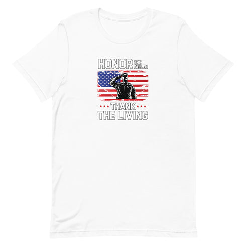 Honor The Fallen Thank The Living Memorial Day Unisex t-shirt - Mainstream Freedom