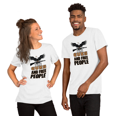 I Like Guns and Free People Short-sleeve unisex t-shirt - Mainstream Freedom