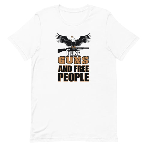 I Like Guns and Free People Short-sleeve unisex t-shirt - Mainstream Freedom