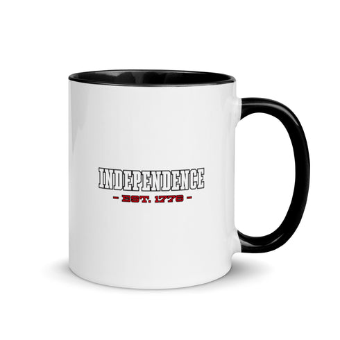 Independence Est. 1776 Mug with Color Inside - Mainstream Freedom