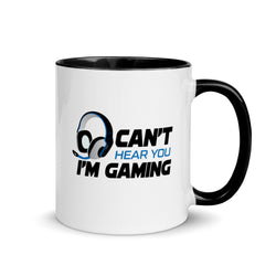Can't Hear You I'm Gaming Mug with Color Inside - Mainstream Freedom