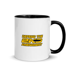 Defend The 2nd Amendment Mug with Color Inside - Mainstream Freedom