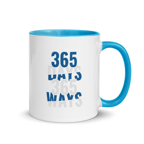 365 Days 365 Ways Mug with Color Inside - Mainstream Freedom