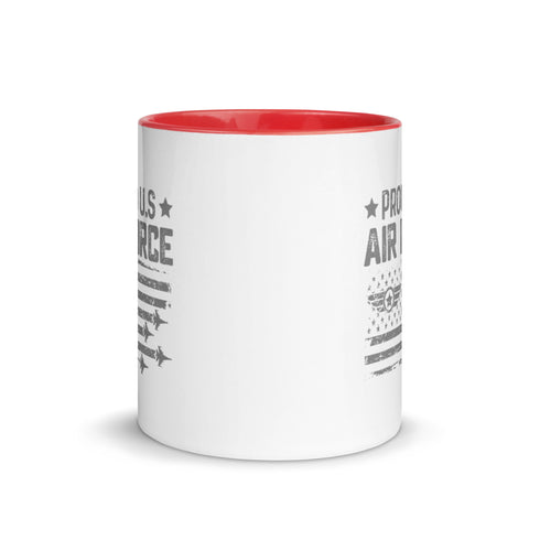 Proud US Air Force Mug with Color Inside - Mainstream Freedom