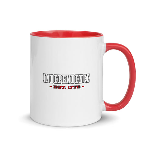 Independence Est. 1776 Mug with Color Inside - Mainstream Freedom