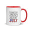Legends Are Born In July Mug with Color Inside - Mainstream Freedom