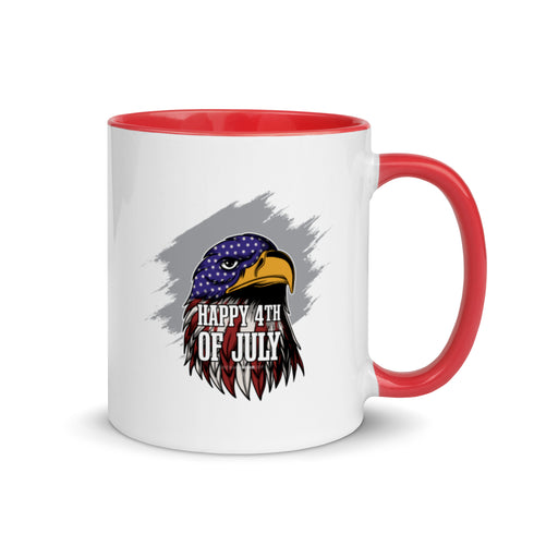 Happy 4th of July Mug with Color Inside - Mainstream Freedom