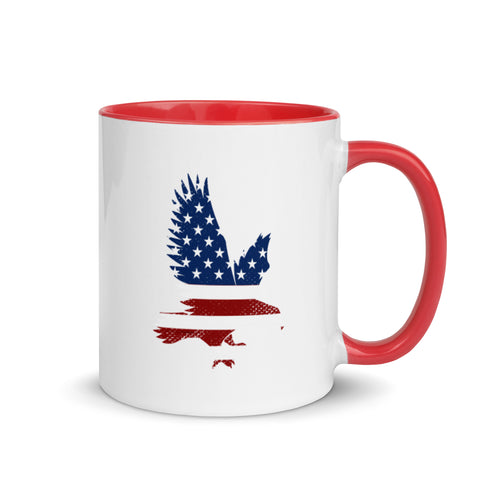 American Eagle Mug with Color Inside - Mainstream Freedom