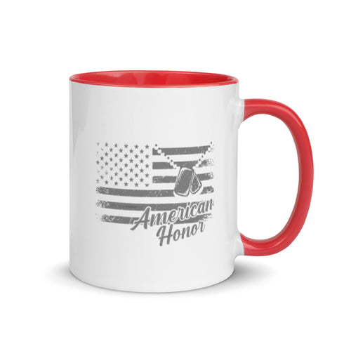 American Honor Mug with Color Inside - Mainstream Freedom