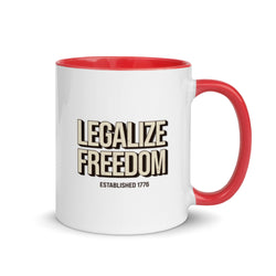 Legalize Freedom Mug with Color Inside - Mainstream Freedom