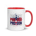 Pro-Life Pro-God Pro-Gun Mug with Color Inside - Mainstream Freedom