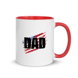 Dad Guns Mug with Color Inside - Mainstream Freedom