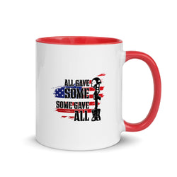 All Gave Some, Some Gave All Mug with Color Insidec - Mainstream Freedom