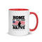 Home Of The Free Because Of The Brave Memorial Day Mug with Color Inside - Mainstream Freedom