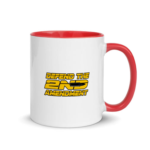 Defend The 2nd Amendment Mug with Color Inside - Mainstream Freedom