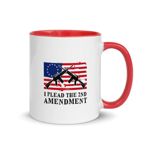 I Plead The 2nd Amendment Mug with Color Inside - Mainstream Freedom