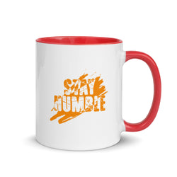 Stay Humble Mug with Color Inside - Mainstream Freedom