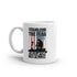 Stand For The Flag Kneel For The Fallen White glossy mug - Mainstream Freedom