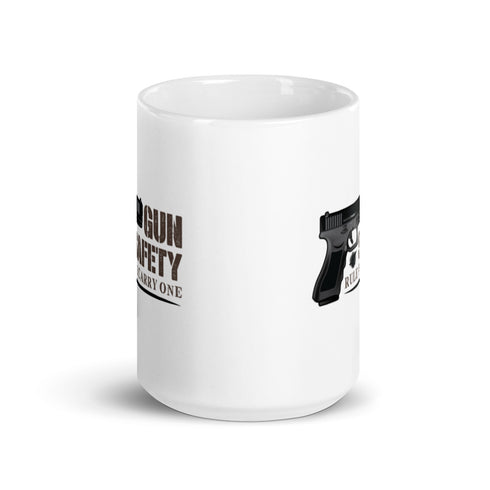 Gun Safety Rule #1 Carry One White glossy mug - Mainstream Freedom