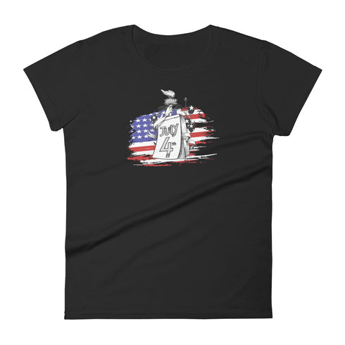 July 4th Women's short sleeve Independence Day t-shirt - Mainstream Freedom