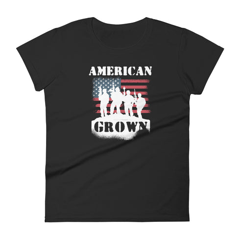 American Grown Women's short sleeve t-shirt - Mainstream Freedom